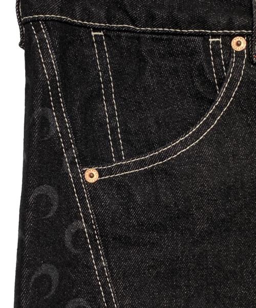 MARINE SERRE（マリーンセル）MARINE SERRE (マリーンセル) MOON LASER DENIM ブラック サイズ:44の古着・服飾アイテム