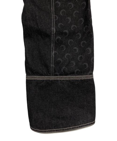 MARINE SERRE（マリーンセル）MARINE SERRE (マリーンセル) MOON LASER DENIM ブラック サイズ:44の古着・服飾アイテム