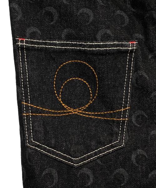 MARINE SERRE（マリーンセル）MARINE SERRE (マリーンセル) MOON LASER DENIM ブラック サイズ:44の古着・服飾アイテム