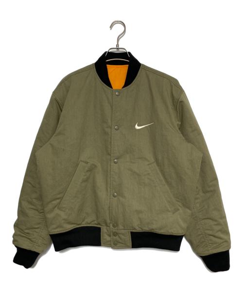 stussy（ステューシー）stussy (ステューシー) NIKE (ナイキ) Reversible Jacket カーキ×オレンジ サイズ:Mの古着・服飾アイテム