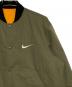 中古・古着 stussy (ステューシー) NIKE (ナイキ) Reversible Jacket カーキ×オレンジ サイズ:M：42000円