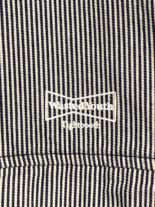 WASTED YOUTH（ウェイステッドユース）WASTED YOUTH (ウエステッド ユース) TIGHTBOOTH PRODUCTION (タイトブースプロダクション) T-65 HICKORY JKT ブラック×ホワイト サイズ:XLの古着・服飾アイテム