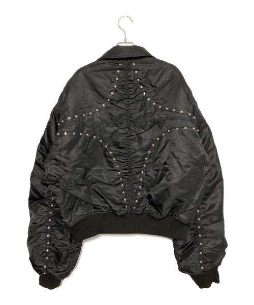 THUG CLUB（サグ クラブ）THUG CLUB (サグ クラブ) NYLON STUDDED BOMBER ブラック サイズ:3の古着・服飾アイテム