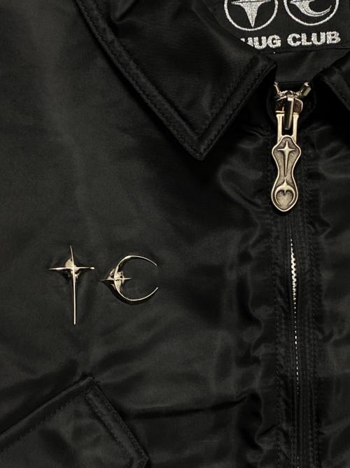 THUG CLUB（サグ クラブ）THUG CLUB (サグ クラブ) NYLON STUDDED BOMBER ブラック サイズ:3の古着・服飾アイテム