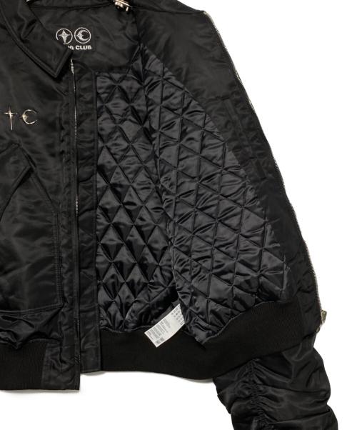 THUG CLUB（サグ クラブ）THUG CLUB (サグ クラブ) NYLON STUDDED BOMBER ブラック サイズ:3の古着・服飾アイテム