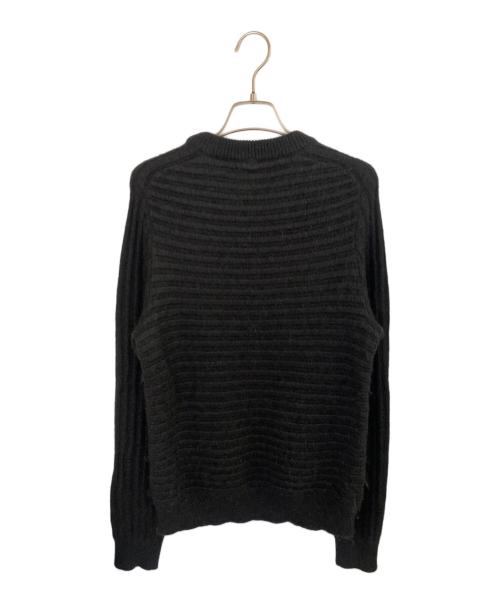 Saint Laurent Paris（サンローランパリ）Saint Laurent Paris (サンローランパリ) モヘア混ボーダーニット ブラック サイズ:XSの古着・服飾アイテム