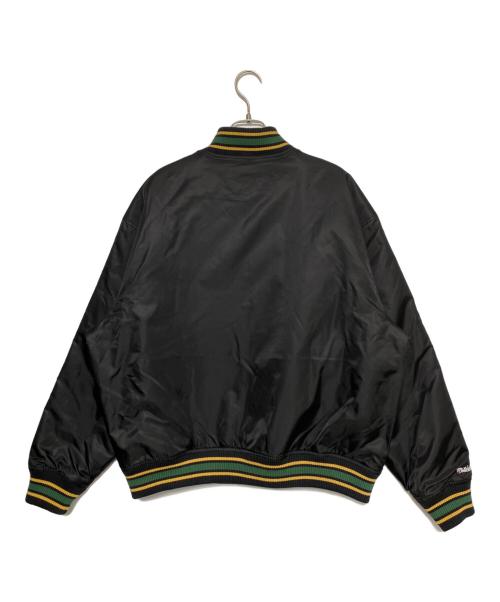 SUPREME（シュプリーム）SUPREME (シュプリーム) MITCHELL & NESS (ミッチェルアンドネス) Camo Logo Varsity Jacket ブラック サイズ:Mの古着・服飾アイテム