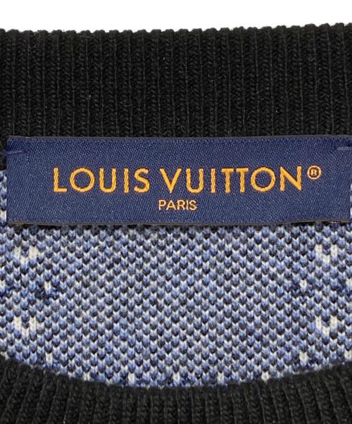 LOUIS VUITTON（ルイ ヴィトン）LOUIS VUITTON (ルイ ヴィトン) ジャガードウールニット ブラック サイズ:Lの古着・服飾アイテム