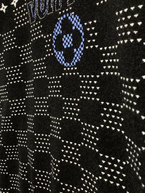 LOUIS VUITTON（ルイ ヴィトン）LOUIS VUITTON (ルイ ヴィトン) ジャガードウールニット ブラック サイズ:Lの古着・服飾アイテム