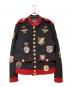DOLCE & GABBANA（ドルチェ＆ガッバーナ）の古着「Royal Military Uniform Jacket with Embroidered Coat（ロイヤルミリタリーユニフォームジャケットウィズエンブロイダリーコート）」｜ブラック×レッド