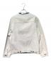 Maison Margiela (メゾンマルジェラ) ペンキ コーティング デニムジャケット ホワイト×ブルー サイズ:46：70000円