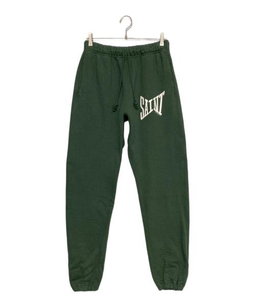 SAINT MICHAEL（セントマイケル）SAINT MICHAEL (セントマイケル) SWT PNT/RIBON SAINT/GREEN グリーン サイズ:Mの古着・服飾アイテム