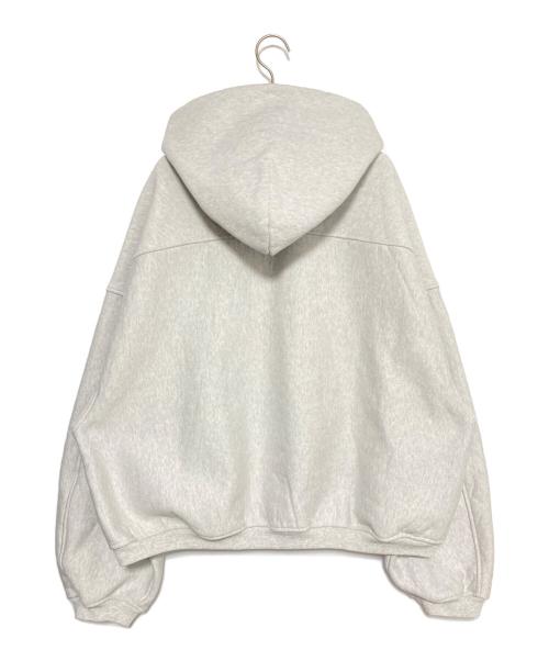 ALEXANDER WANG（アレキサンダー・ワン）ALEXANDER WANG (アレキサンダーワン) OVERSIZED LOGO EMBROIDERED HOODIE グレー サイズ:Mの古着・服飾アイテム