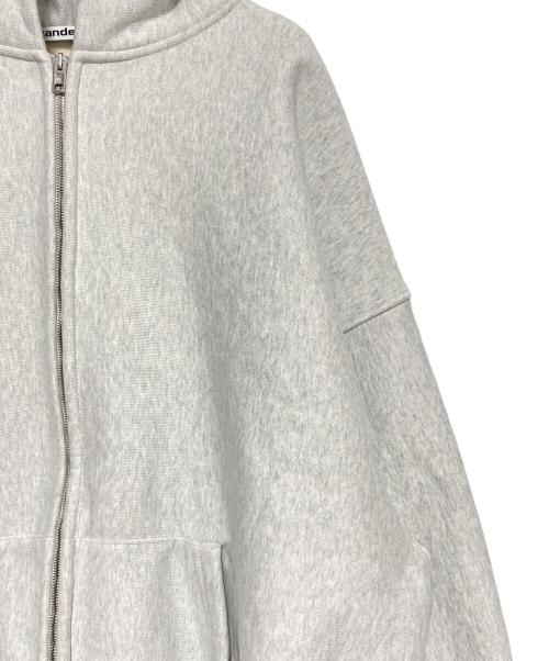 ALEXANDER WANG（アレキサンダー・ワン）ALEXANDER WANG (アレキサンダーワン) OVERSIZED LOGO EMBROIDERED HOODIE グレー サイズ:Mの古着・服飾アイテム