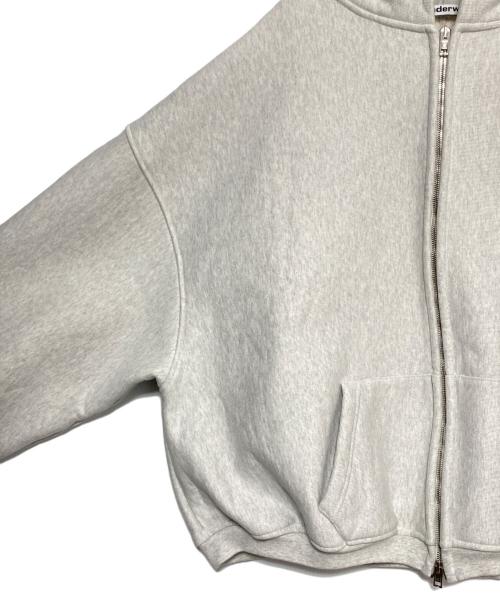 ALEXANDER WANG（アレキサンダー・ワン）ALEXANDER WANG (アレキサンダーワン) OVERSIZED LOGO EMBROIDERED HOODIE グレー サイズ:Mの古着・服飾アイテム