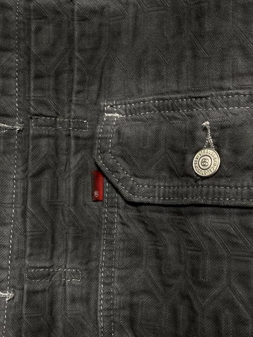 stussy（ステューシー）stussy (ステューシー) LEVI'S (リーバイス) JACQUARD トラッカージャケット グレー サイズ:Sの古着・服飾アイテム