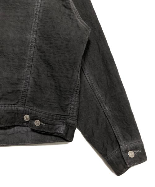 stussy（ステューシー）stussy (ステューシー) LEVI'S (リーバイス) JACQUARD トラッカージャケット グレー サイズ:Sの古着・服飾アイテム