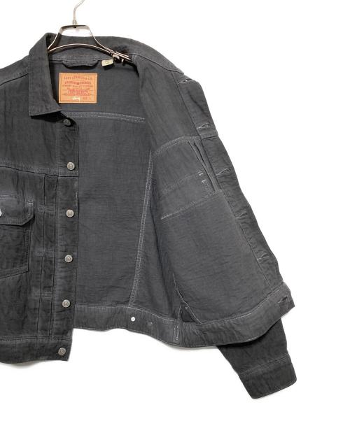 stussy（ステューシー）stussy (ステューシー) LEVI'S (リーバイス) JACQUARD トラッカージャケット グレー サイズ:Sの古着・服飾アイテム