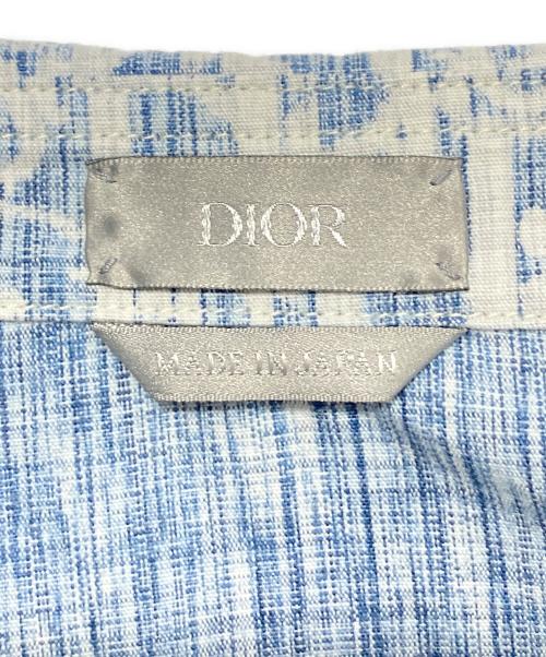 Christian Dior（クリスチャン ディオール）Christian Dior (クリスチャン ディオール) オブリークコットンデニムシャツ スカイブルー サイズ:42の古着・服飾アイテム