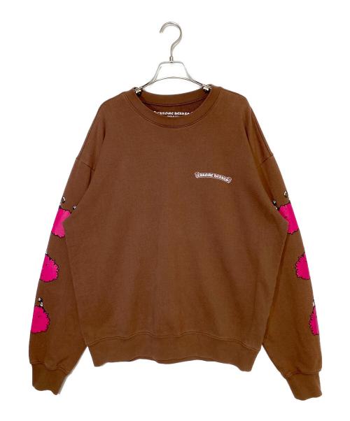 CHROME HEARTS（クロムハーツ）CHROME HEARTS (クロムハーツ) MATTY BOY (マッティー ボーイ) PPO STRUCTURE SWTSHRT ブラウン サイズ:XLの古着・服飾アイテム