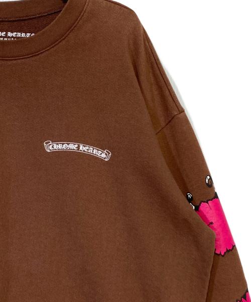 CHROME HEARTS（クロムハーツ）CHROME HEARTS (クロムハーツ) MATTY BOY (マッティー ボーイ) PPO STRUCTURE SWTSHRT ブラウン サイズ:XLの古着・服飾アイテム