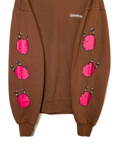 CHROME HEARTS（クロムハーツ）CHROME HEARTS (クロムハーツ) MATTY BOY (マッティー ボーイ) PPO STRUCTURE SWTSHRT ブラウン サイズ:XLの古着・服飾アイテム