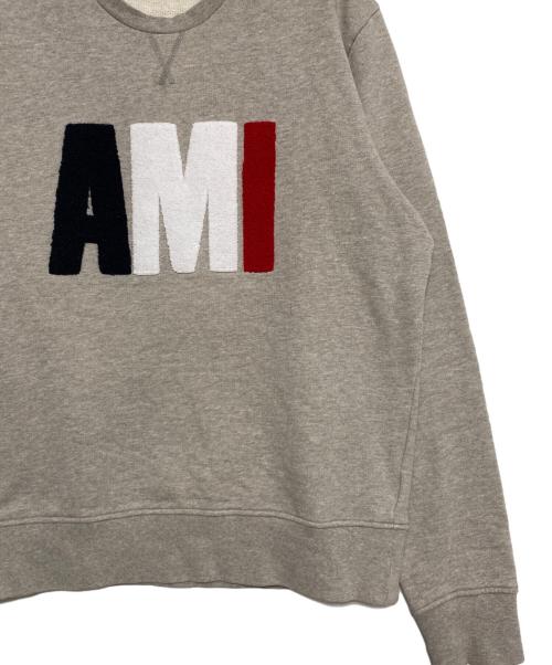 AMI Alexandre Mattiussi（アミアレクサンドルマテュッシ）AMI Alexandre Mattiussi (アミアレクサンドルマテュッシ) COTTON SWEATSHIRT ライトグレー サイズ:Lの古着・服飾アイテム