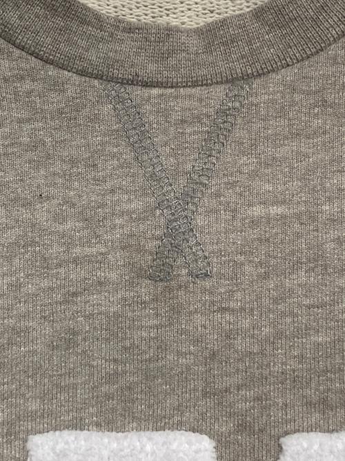 AMI Alexandre Mattiussi（アミアレクサンドルマテュッシ）AMI Alexandre Mattiussi (アミアレクサンドルマテュッシ) COTTON SWEATSHIRT ライトグレー サイズ:Lの古着・服飾アイテム