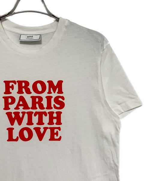 AMI Alexandre Mattiussi（アミアレクサンドルマテュッシ）AMI Alexandre Mattiussi (アミアレクサンドルマテュッシ) FROM PARIS WITH LOVE TEE ホワイト サイズ:XSの古着・服飾アイテム