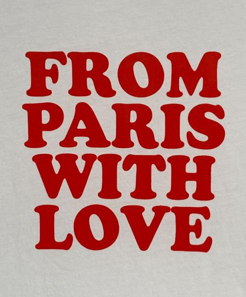 AMI Alexandre Mattiussi（アミアレクサンドルマテュッシ）AMI Alexandre Mattiussi (アミアレクサンドルマテュッシ) FROM PARIS WITH LOVE TEE ホワイト サイズ:XSの古着・服飾アイテム