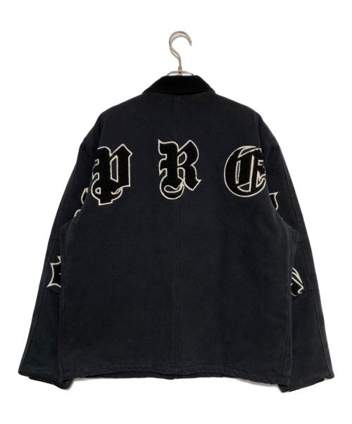 SUPREME（シュプリーム）SUPREME (シュプリーム) Old English Canvas Work Jacket ブラック サイズ:Mの古着・服飾アイテム