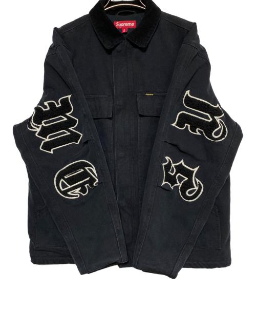 SUPREME（シュプリーム）SUPREME (シュプリーム) Old English Canvas Work Jacket ブラック サイズ:Mの古着・服飾アイテム