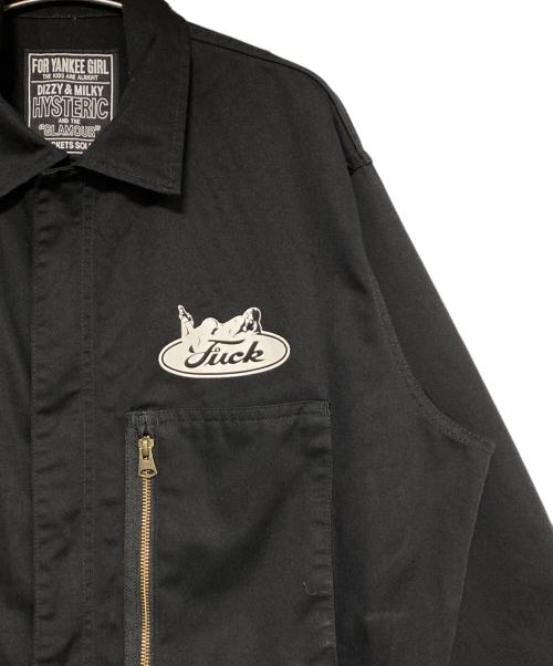 Hysteric Glamour（ヒステリックグラマー）Hysteric Glamour (ヒステリックグラマー) HYSTERIC MOTOR オールインワン ブラック サイズ:Lの古着・服飾アイテム