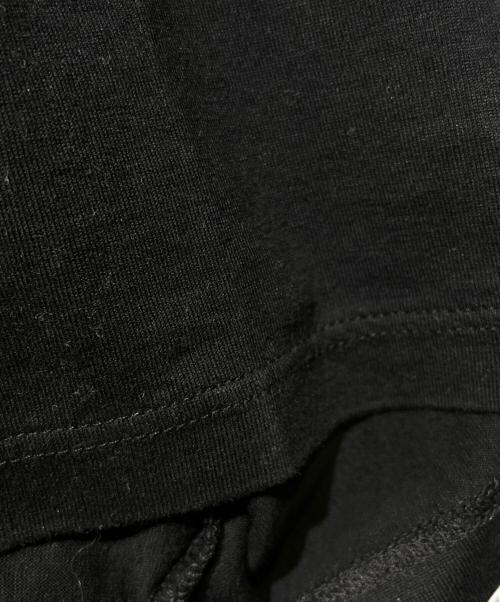 CELINE（セリーヌ）CELINE (セリーヌ) スタッズロゴルーズTシャツ ブラック×ホワイト サイズ:XLの古着・服飾アイテム