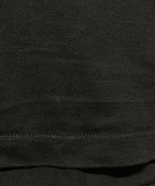CELINE（セリーヌ）CELINE (セリーヌ) スタッズロゴルーズTシャツ ブラック×ホワイト サイズ:XLの古着・服飾アイテム