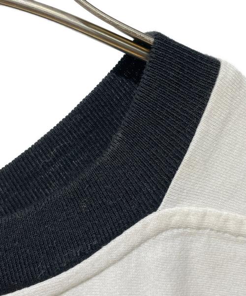 CELINE（セリーヌ）CELINE (セリーヌ) スタッズロゴルーズTシャツ ブラック×ホワイト サイズ:XLの古着・服飾アイテム