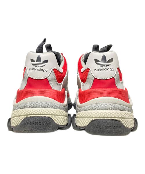 BALENCIAGA（バレンシアガ）BALENCIAGA (バレンシアガ) adidas (アディダス) TRIPLE S レッド×グレー サイズ:43の古着・服飾アイテム