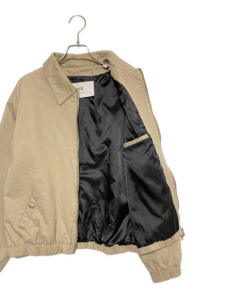 AMI Alexandre Mattiussi（アミアレクサンドルマテュッシ）AMI Alexandre Mattiussi (アミアレクサンドルマテュッシ) ハートロゴシャツジャケット ベージュ サイズ:Mの古着・服飾アイテム