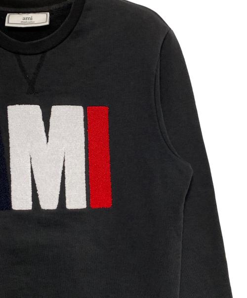 AMI Alexandre Mattiussi（アミアレクサンドルマテュッシ）AMI Alexandre Mattiussi (アミアレクサンドルマテュッシ) COTTON SWEATSHIRT ブラック サイズ:XXSの古着・服飾アイテム
