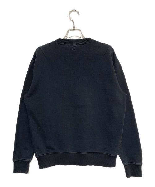 AMI Alexandre Mattiussi（アミアレクサンドルマテュッシ）AMI Alexandre Mattiussi (アミアレクサンドルマテュッシ) COTTON SWEATSHIRT ブラック サイズ:Lの古着・服飾アイテム