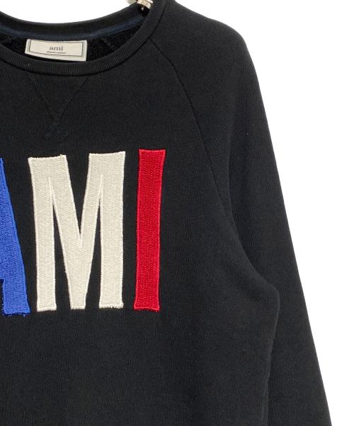 AMI Alexandre Mattiussi（アミアレクサンドルマテュッシ）AMI Alexandre Mattiussi (アミアレクサンドルマテュッシ) COTTON SWEATSHIRT ブラック サイズ:Sの古着・服飾アイテム