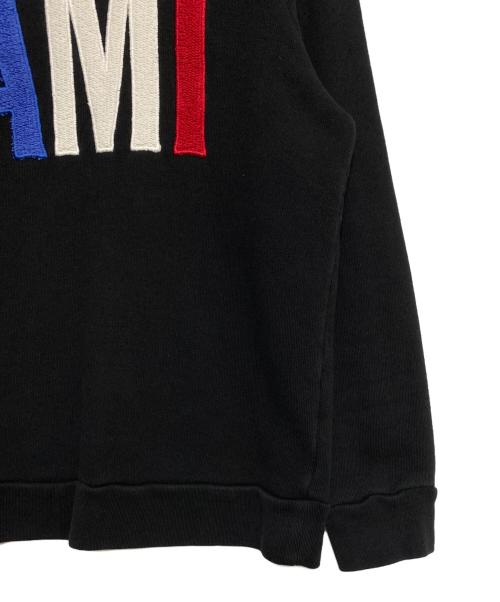 AMI Alexandre Mattiussi（アミアレクサンドルマテュッシ）AMI Alexandre Mattiussi (アミアレクサンドルマテュッシ) COTTON SWEATSHIRT ブラック サイズ:Sの古着・服飾アイテム