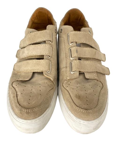 AMI Alexandre Mattiussi（アミアレクサンドルマテュッシ）AMI Alexandre Mattiussi (アミアレクサンドルマテュッシ) ベルクロスニーカー ベージュ サイズ:44の古着・服飾アイテム