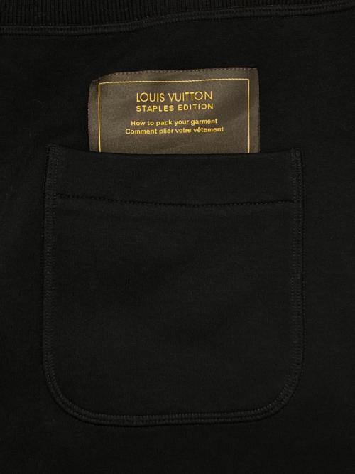 LOUIS VUITTON（ルイ ヴィトン）LOUIS VUITTON (ルイ ヴィトン) 21SS Staples Edition ステープルズエディション スウェット パンツ ブラック サイズ:Mの古着・服飾アイテム