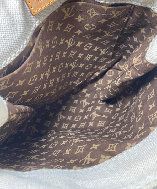 LOUIS VUITTON（ルイ ヴィトン）LOUIS VUITTON (ルイ ヴィトン) グローブショッパーPM クルーズキャンバス ホワイト×レッドの古着・服飾アイテム