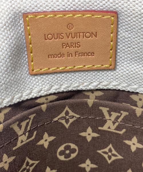 LOUIS VUITTON（ルイ ヴィトン）LOUIS VUITTON (ルイ ヴィトン) グローブショッパーPM クルーズキャンバス ホワイト×レッドの古着・服飾アイテム