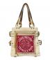 LOUIS VUITTON（ルイ ヴィトン）の古着「グローブショッパーPM クルーズキャンバス」｜ホワイト×レッド