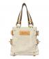 LOUIS VUITTON (ルイ ヴィトン) グローブショッパーPM クルーズキャンバス ホワイト×レッド：100000円