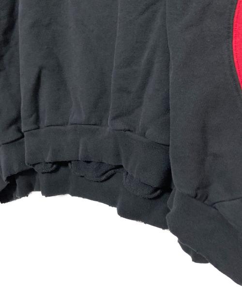 BALENCIAGA（バレンシアガ）BALENCIAGA (バレンシアガ) adidas (アディダス) Hoodie Large Fit ブラック×レッド サイズ:5の古着・服飾アイテム