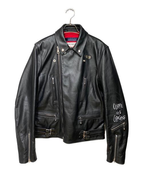 COMME des GARCONS（コムデギャルソン）COMME des GARCONS (コムデギャルソン) Lewis Leathers (ルイスレザース) 21AW ライトニング レザーライダースジャケット ブラック サイズ:40の古着・服飾アイテム